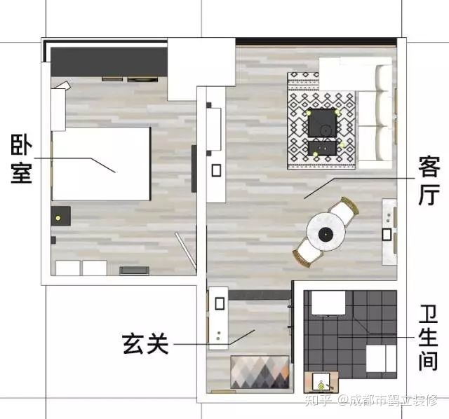 二手房改建，40平米一室一廳公寓改造（附改造前后對(duì)比圖）